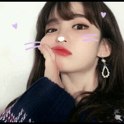 la ragazza, trucco da fanciulla, ragazza coreana, versione coreana delle ragazze, twice jongeon cute