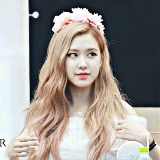 junge frau, schwarzrosa, blackpink rosé, rose blackpink, rose blackpink