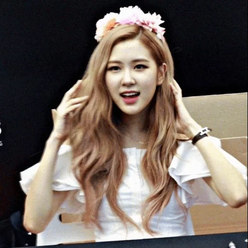 young woman, blackpink rosé, rose blackpink, blackpink olens rose, rose blackpink smile