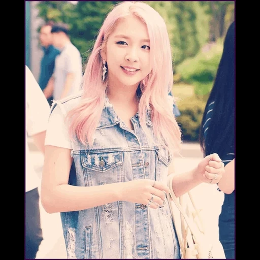 ji 5, jiwoo, kard jiwoo, kard jiwoo hairstyle, colores de cabello pastel