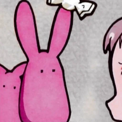 заяц peeps, аниме милые, кролик смешной, мокке аниме зайчик