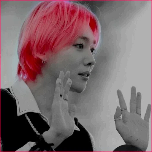 чимин, азиат, пак чимин, розовые волосы, winner jinwoo розовой гривой
