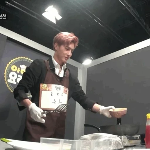 шоу, тв шоу, человек, айдол повар, baekhyun cooking