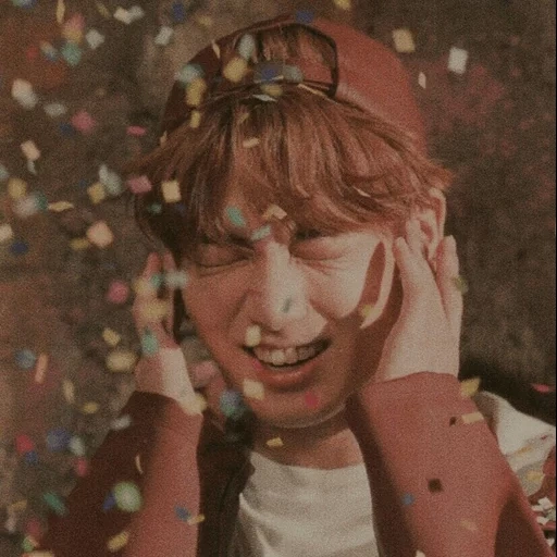 children, bts jungkook, bts confetti, photo by bts not today jungkook, bts photo session you_never_walk_alone