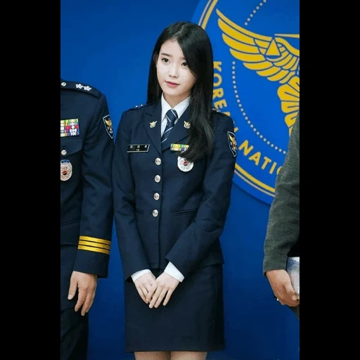 девушки военные, девушки кореянки, азиатские девушки, lee ji eun полиция, кореянки военной форме