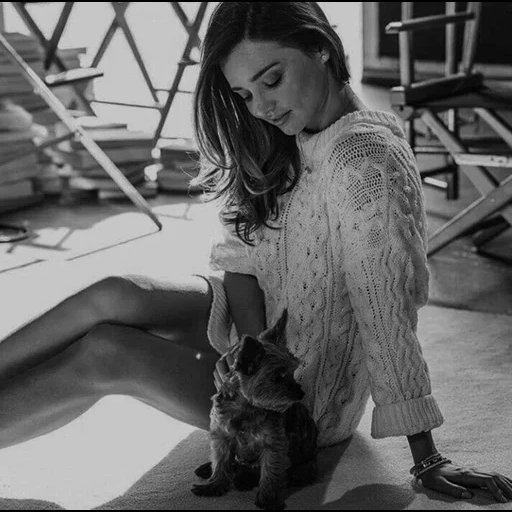 young woman, dogs, miranda kerr, lady with a dog, photoshoot of ideas