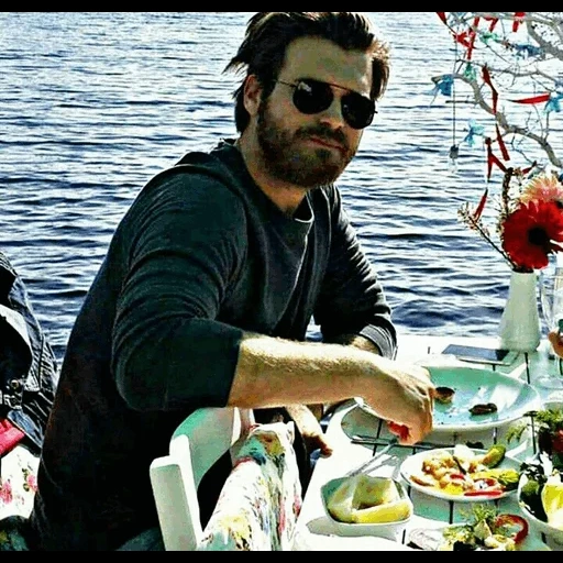 humano, o masculino, osman izmailov, yusuf meric sunlight, restaurante de frutos do mar