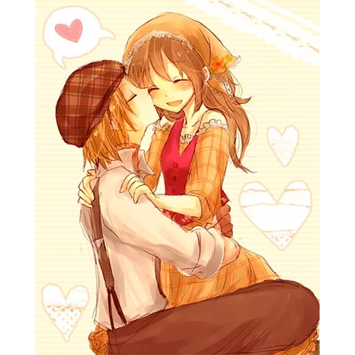 anime couples, anime in a couple, lovely arts anime, lovely anime couples