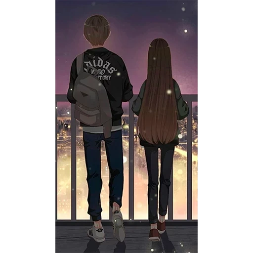 status, manga of a couple, anime pair, lovely anime couples, guy girl friends art