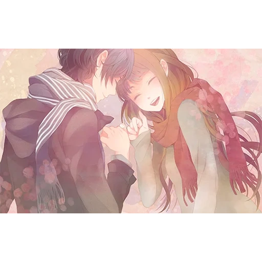 picture, anime pair, arts of the couple, anime romance, lovely arts of couples