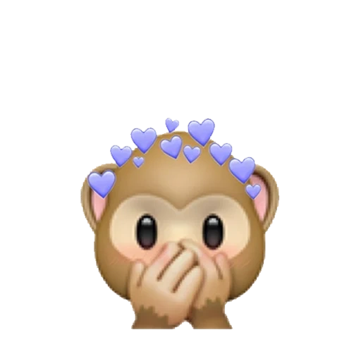 singe emoji, singe emoji, les emoji de singe sont tristes, singe emoji sans fond, emoji singe fermé les yeux
