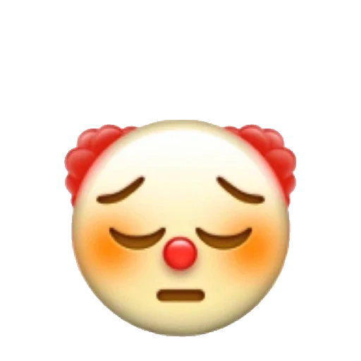 emoji, clown expression, expression clown, clown emoji, look sad