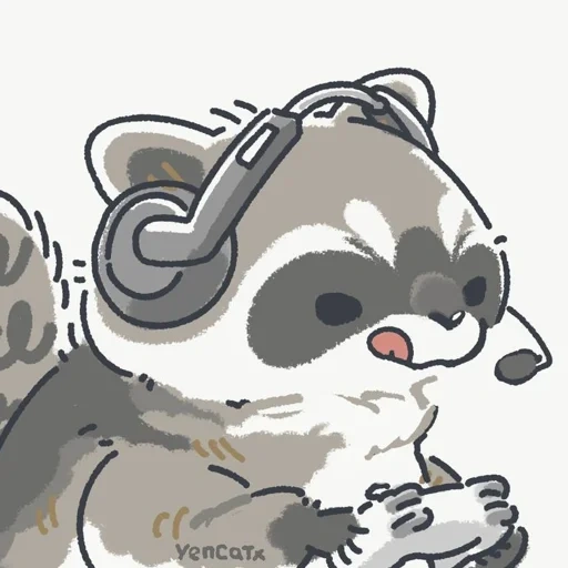 rakun, anime, rakun itu lucu, gambar rakun, raccoon menggambar lucu