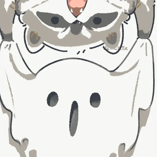 anime, lovely anime, raccoon cute drawing