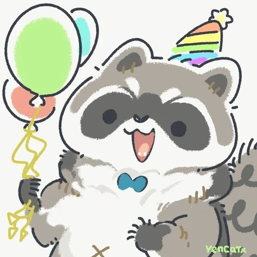 rakun, rakun itu lucu, raccoon menggambar lucu, hewan adalah gambar lucu