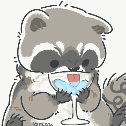 raccoon, the raccoon is cute, lucky raccoons, august schleicher, raccoon cute drawing