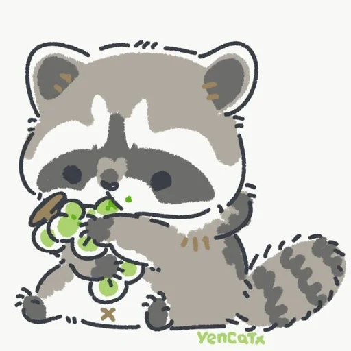 raccoon, the raccoon is cute, raccoon drawing, the animals are cute, raccoon cute drawing