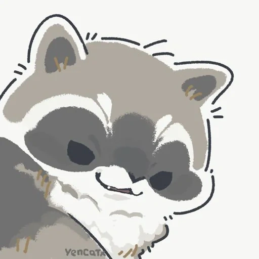 raccoon, night, raccoon drawing, raccoon cute drawing