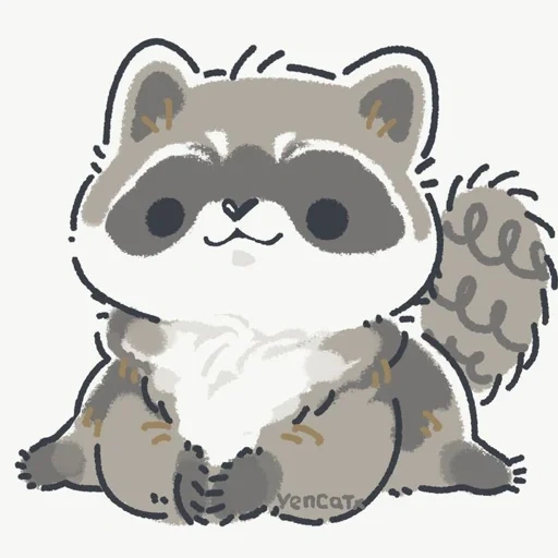 rakun, raccoon yang terhormat, gambar rakun, raccoon menggambar lucu