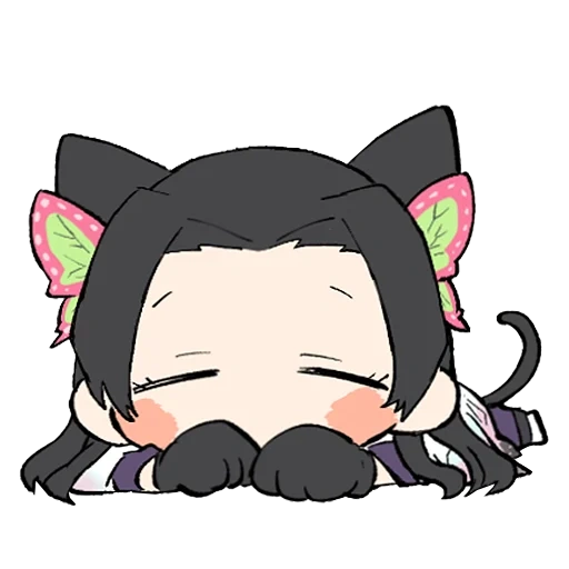 bild, kein chibi, kawai anime, chibik katze, anime charaktere