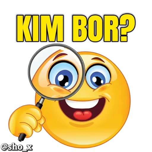 wajah tersenyum, kaca pembesar wajah tersenyum, senyum yang hidup, emoji, kaca pembesar wajah tersenyum