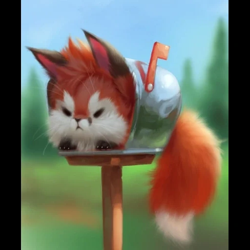 fox, the fox is cute, the fox is cute, ye chong fox, cute animal patterns