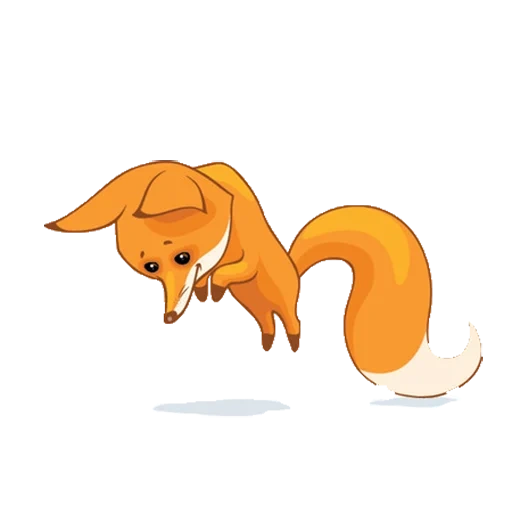 fox, padrão de raposa, raposa de desenho animado, padrão de raposa, a raposa dos desenhos animados está deitada