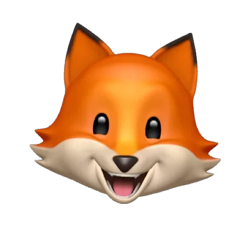 animoji fox, obenodzi fox, animoji fox, animoji iphone fox, kopieren lächelt