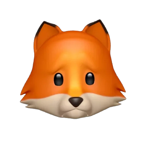 image, animogi fox, animogi fox, renard expressif, animoji fox pour ios