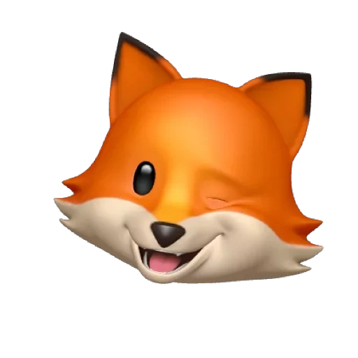 fox, animoji лиса, анимоджи лиса, animoji iphone лиса, смайлы лисы скопировать