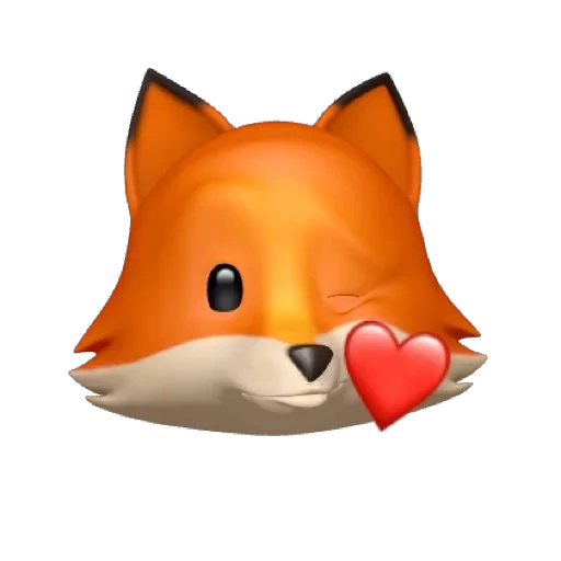 fox, animoji, animogi fox, fox smiling face, animogi fox