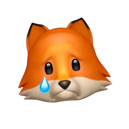 emoji fox, animoji fox, animodzi fox, animoji fox, emoji lisichka