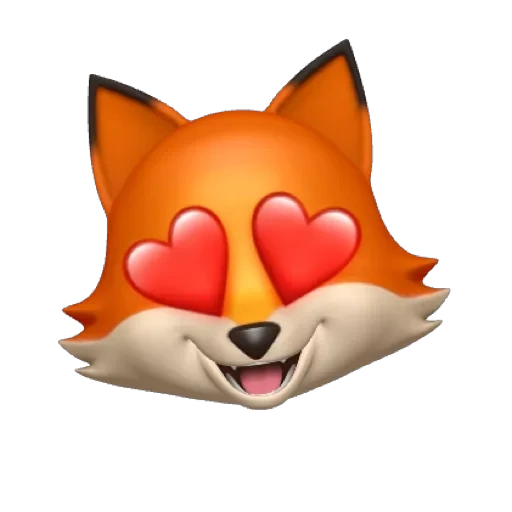 smiley fox, renard expressif, animogi fox, expression de renard iphone, animoji iphone fox