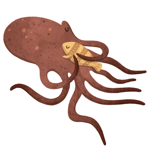 pulpo, pulpo, abrazos, pulpo en calmar, clipart de pulpo