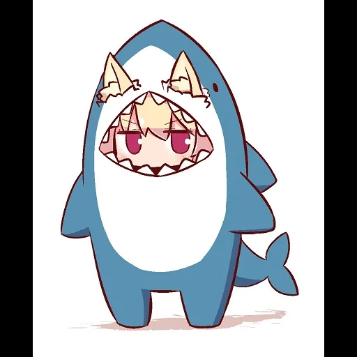 anime, le culte des requins, anime mignon, l'anime est simple, personnages d'anime