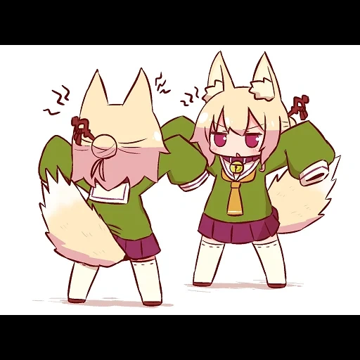 anime, fox girl, kemomimi, kemomimi chan, personaggi anime