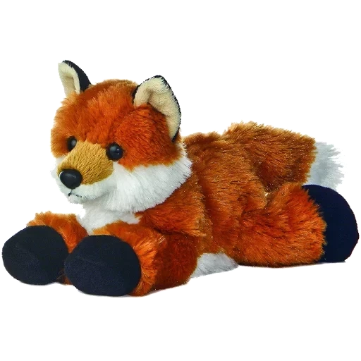 mainan lembut rubah, rubah mainan mewah, mainan lembut rubah, aurora toy fox, toy soft gulliver fluffy tail fox 20 cm