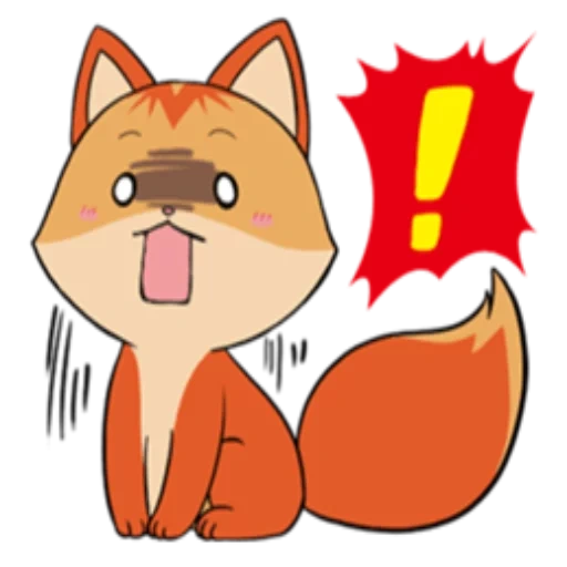 webp, kawaii фокс, cute fox mascot