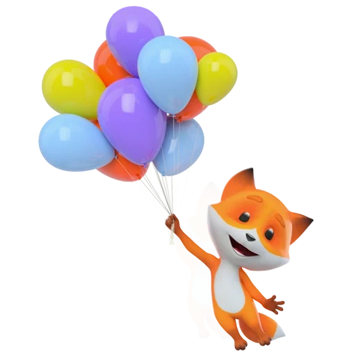 balloons, ball fox, the balls are three cats, dry cat balls, balls of air animals