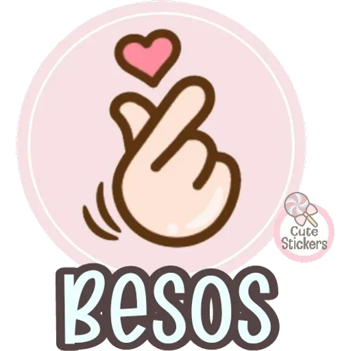 lovely, heart of fingers, heart stickers, korean heart, heart stickers with fingers