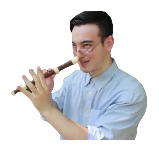 flauta, o masculino, humano, jogo de flate, mestre flauta