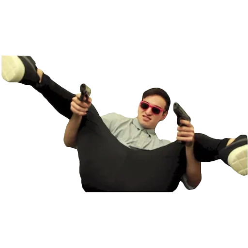 filthy frank, filti frank with pistols, filthy frank pistols