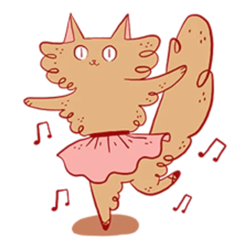 chat, chats, asynastra kotiki, cat de dessin animé dansant