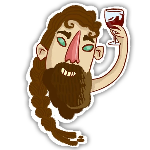 beard, the male, bearded, grishaa drawing, vector illustrations