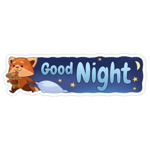 good night, good night dear, goodnight card, good night webb