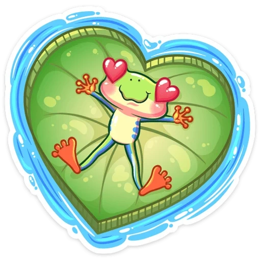 frog, zhaba frog, frog heart, kvakush frog, cute frogs drawing love