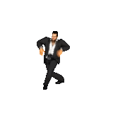 um homem está dançando, homem de negocios, dançando homem, executando pessoa de negócios, uma animação de dança de homem