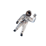 astronaut, astronautes, astronautes, combinaison spatiale sur fond blanc