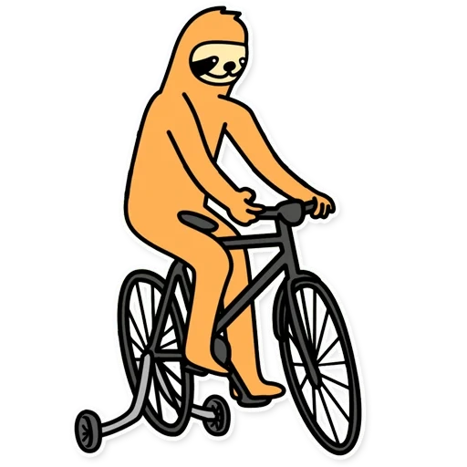 pengendara sepeda, tanpa khawatir 2, ilustrasi sepeda