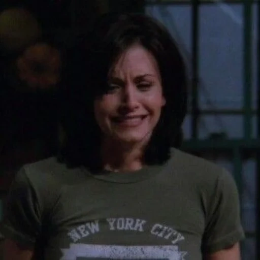 emosional, lensa film, monica geller, serial tv friends, friends monica